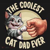 The Coolest Cat Dad Ever FatherS Day Mousepad thumb 1