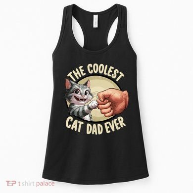 The Coolest Cat Dad Ever FatherS Day Women's Tank Top