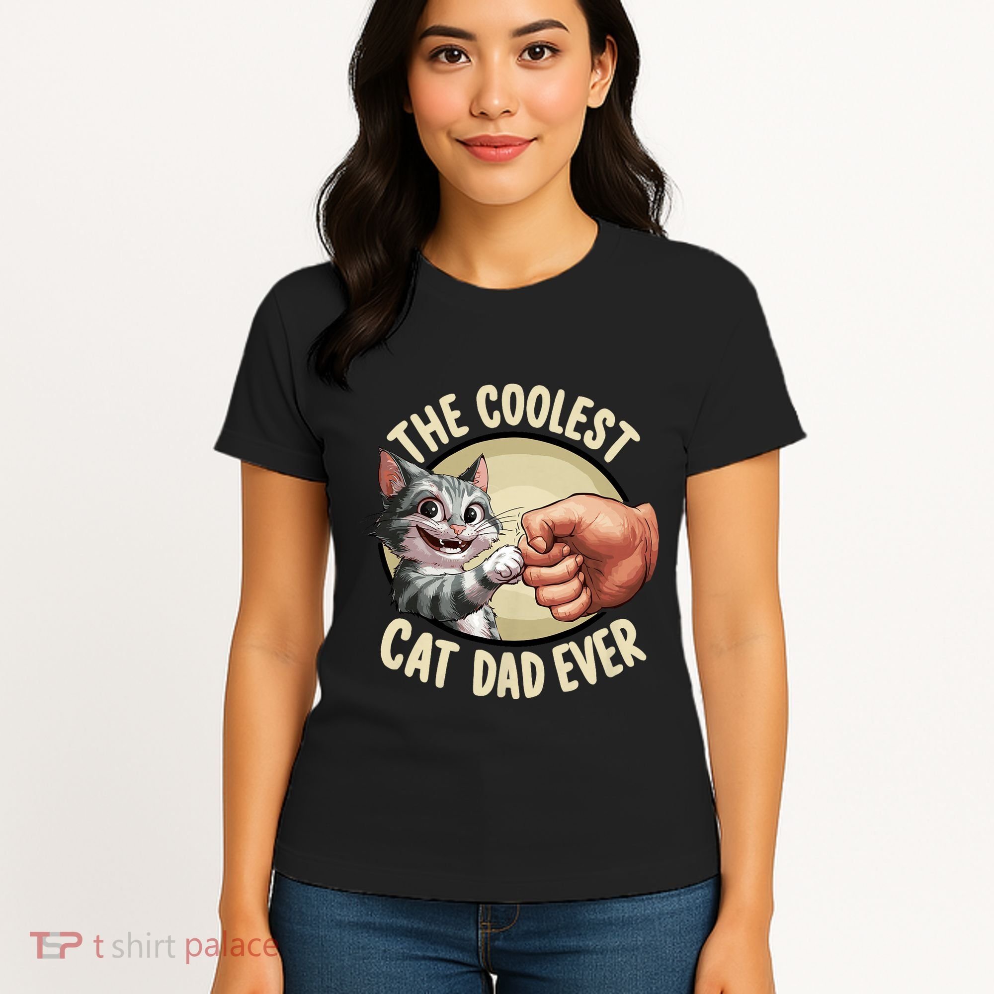 The Coolest Cat Dad Ever FatherS Day Women's T-Shirt