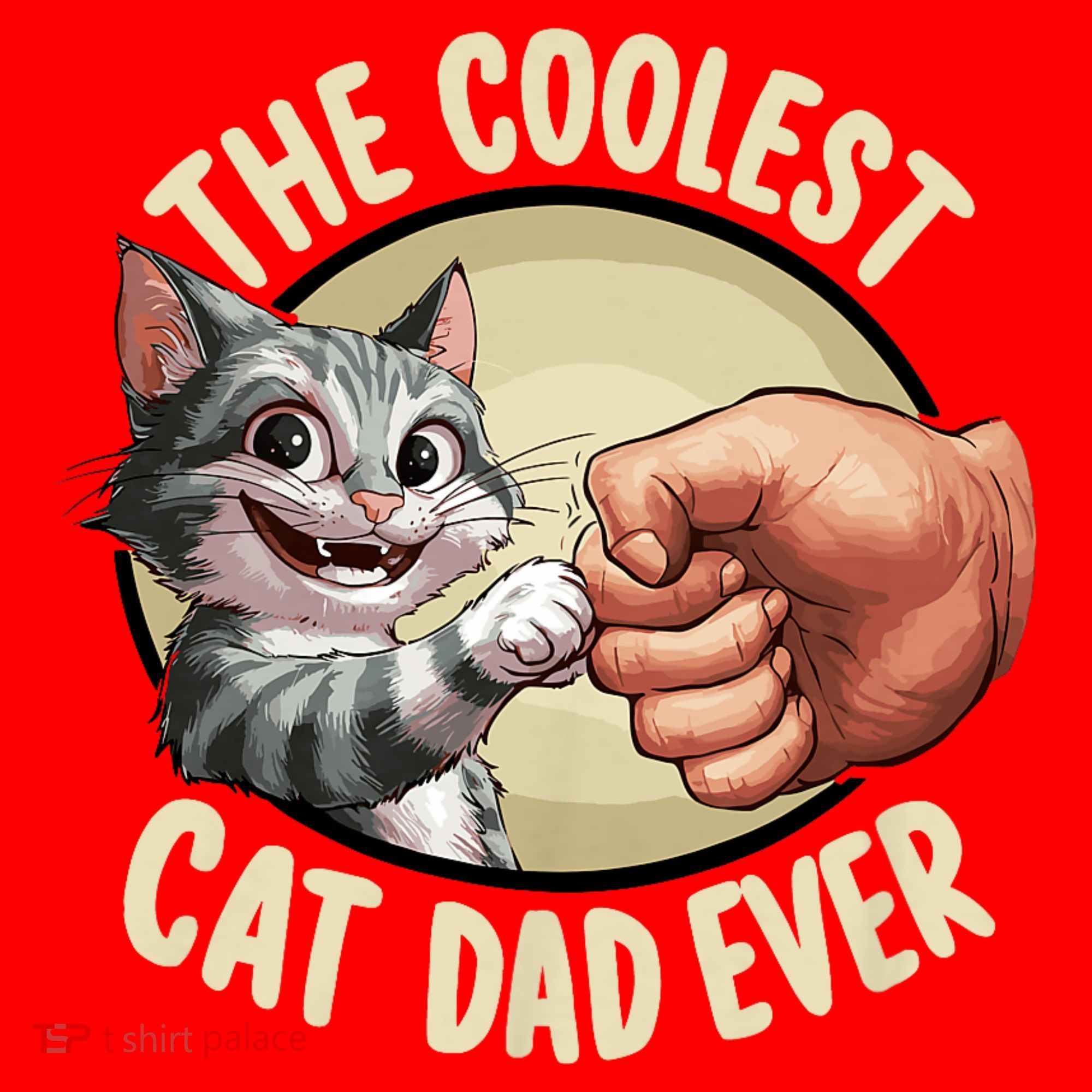 The Coolest Cat Dad Ever FatherS Day Santa Hat