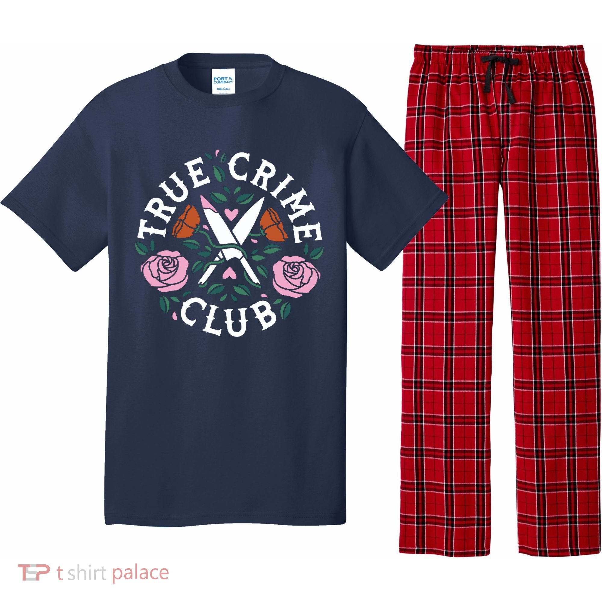 True Crime Club Funny True Crime Fan Pajama Set