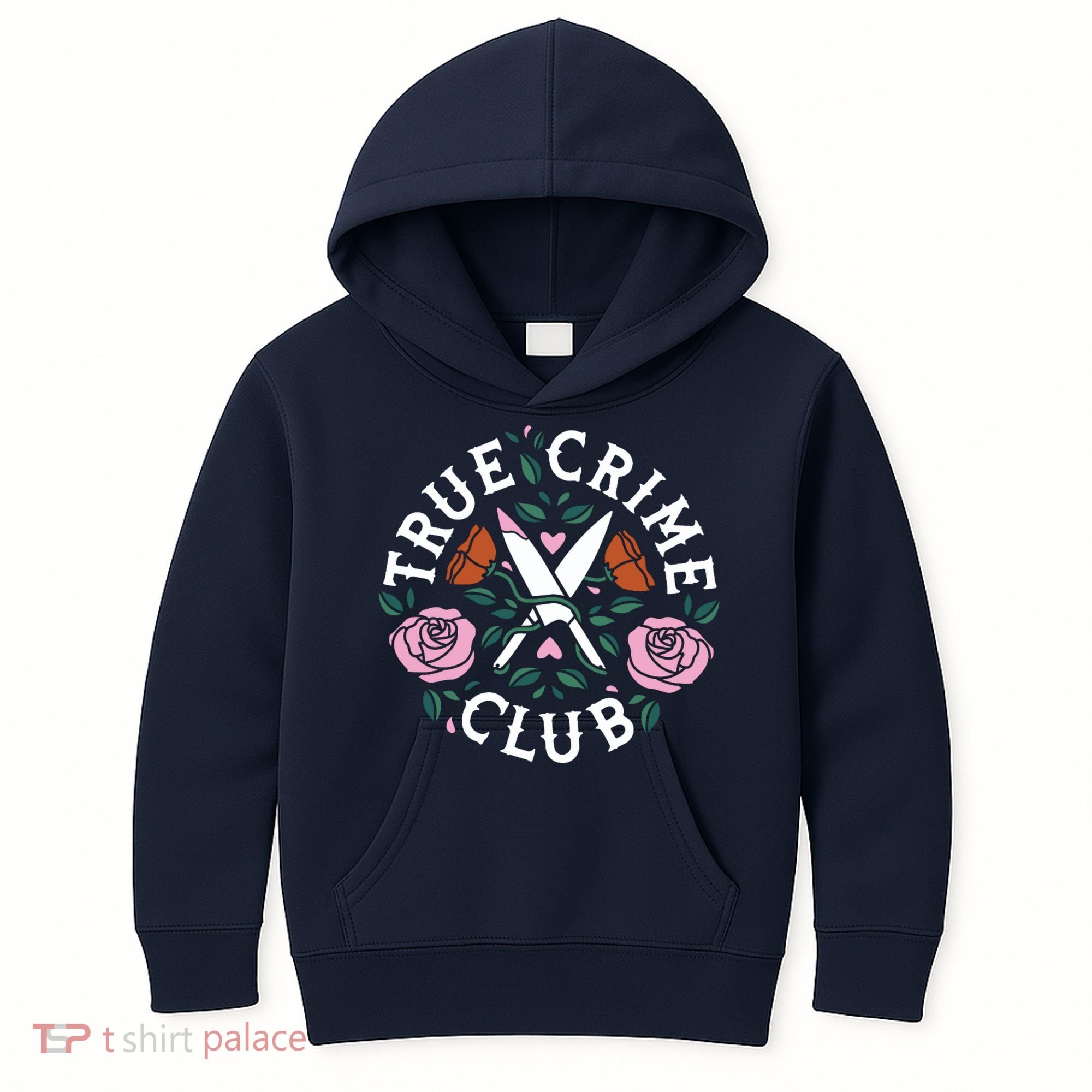 True Crime Club Funny True Crime Fan Kids Hoodie