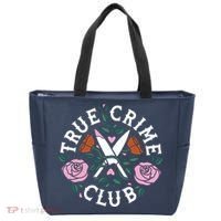 True Crime Club Funny True Crime Fan Tote Bag thumb 0