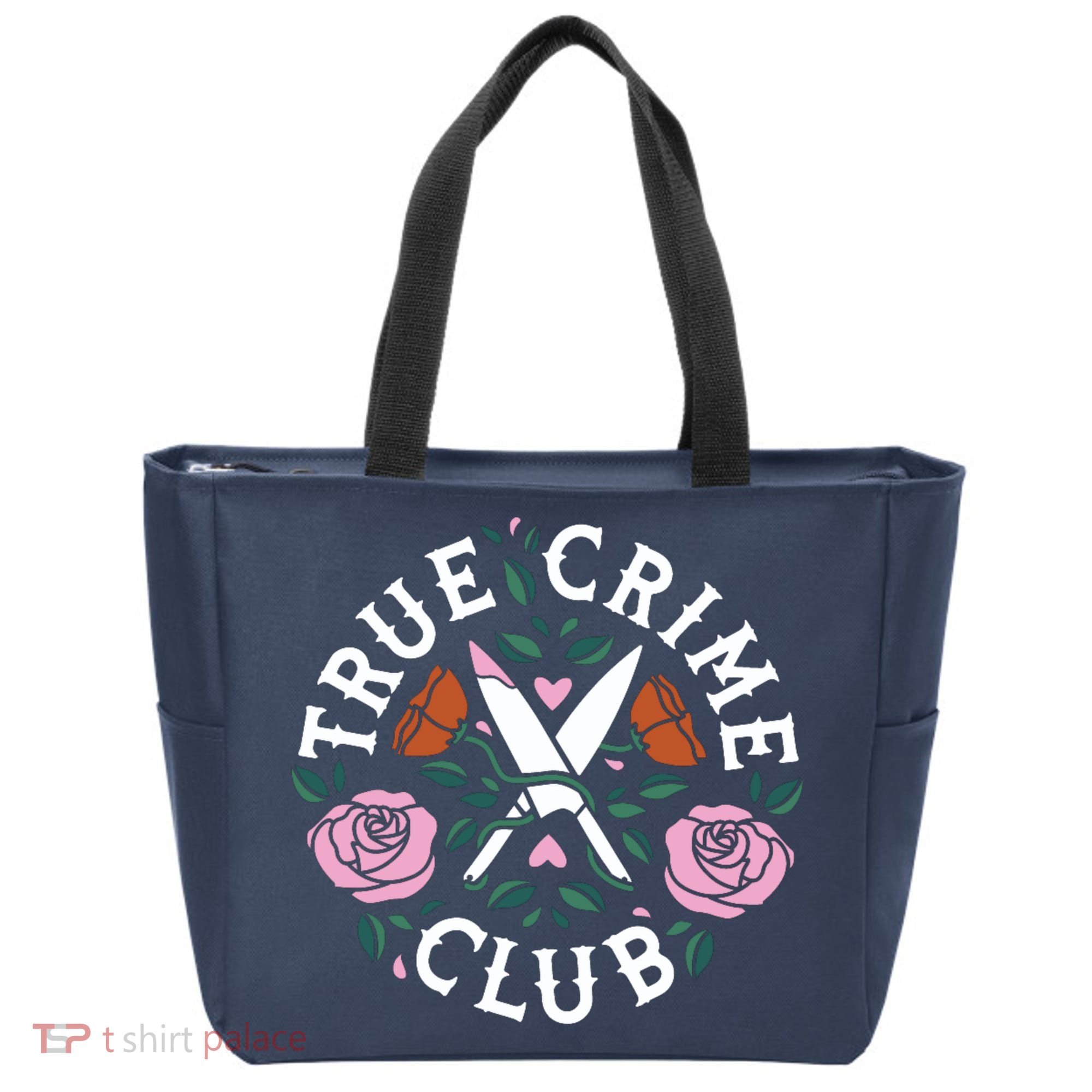 True Crime Club Funny True Crime Fan Tote Bag