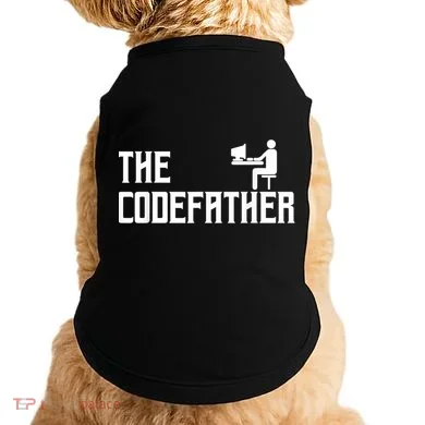 The Codefather Coding Coder Developer Computer Nerd Doggie Tank