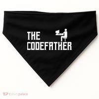 The Codefather Coding Coder Developer Computer Nerd USA-Made Doggie Bandana thumb 0