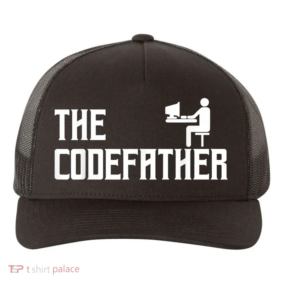 The Codefather Coding Coder Developer Computer Nerd Yupoong Adult 5-Panel Trucker Hat