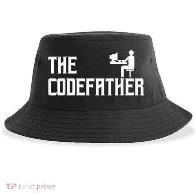 The Codefather Coding Coder Developer Computer Nerd Sustainable Bucket Hat