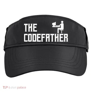The Codefather Coding Coder Developer Computer Nerd Adult Drive Performance Visor