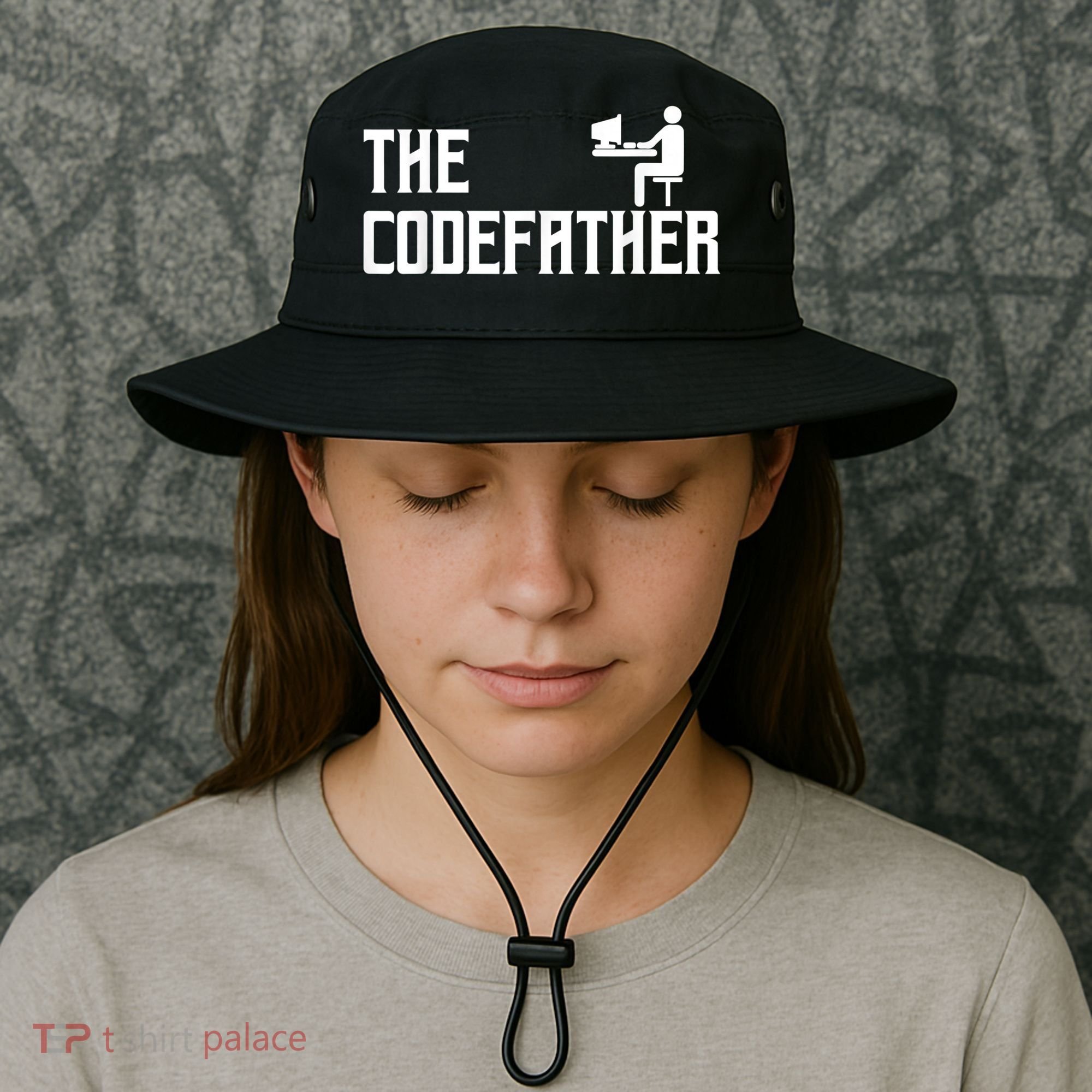 The Codefather Coding Coder Developer Computer Nerd Bucket Hat