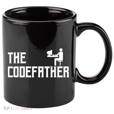 The Codefather Coding Coder Developer Computer Nerd 11oz C Handle Ceramic Mug