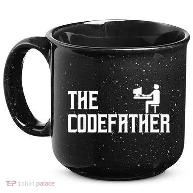 The Codefather Coding Coder Developer Computer Nerd 15oz Campfire Ceramic Mug