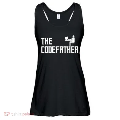 The Codefather Coding Coder Developer Computer Nerd Ladies Essential Flowy Tank