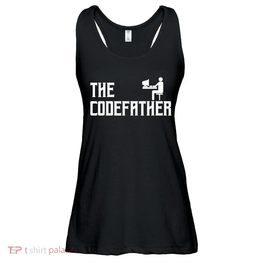 The Codefather Coding Coder Developer Computer Nerd Ladies Essential Flowy Tank