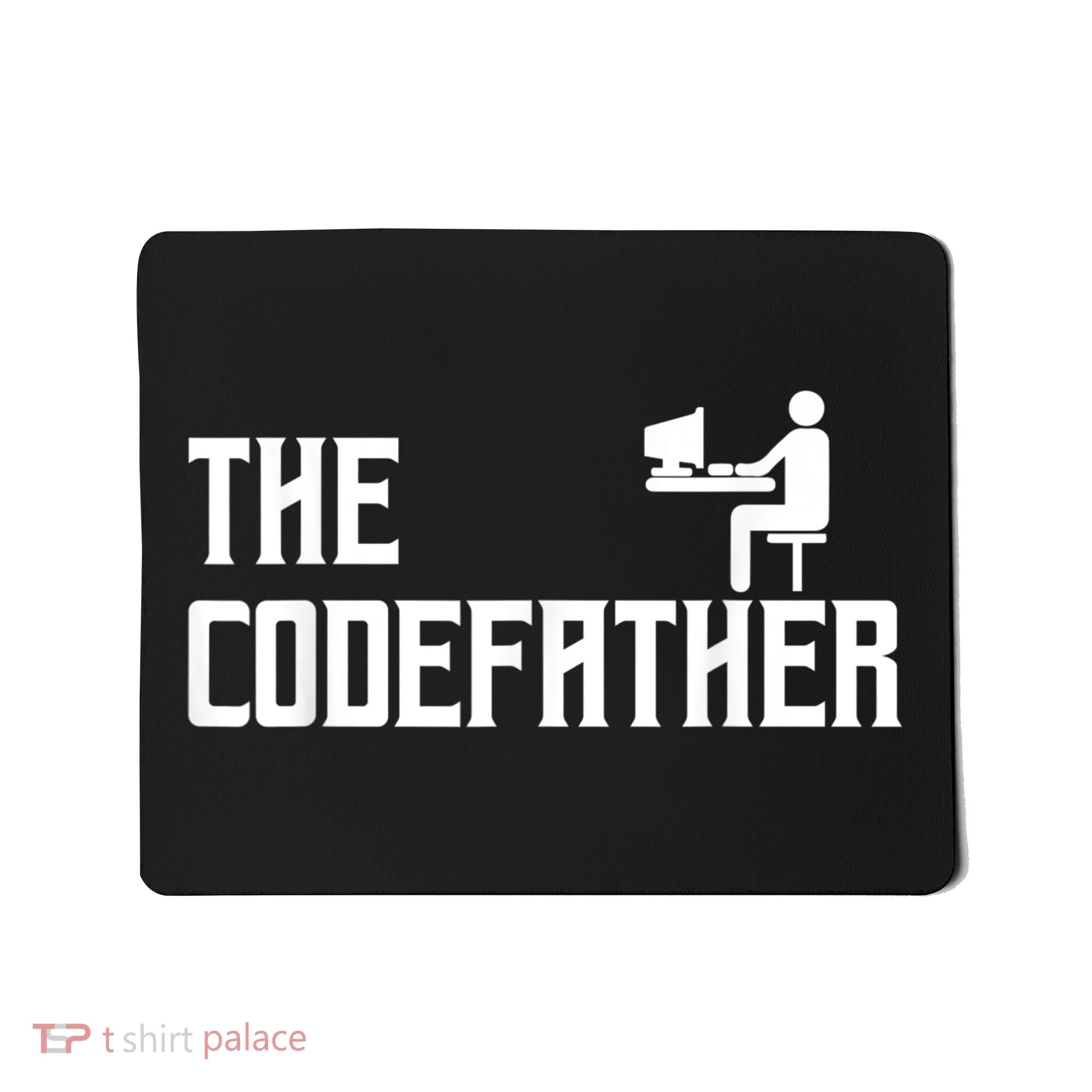 The Codefather Coding Coder Developer Computer Nerd Mousepad