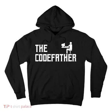 The Codefather Coding Coder Developer Computer Nerd Tall Hoodie