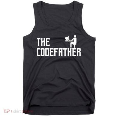 The Codefather Coding Coder Developer Computer Nerd Tank Top