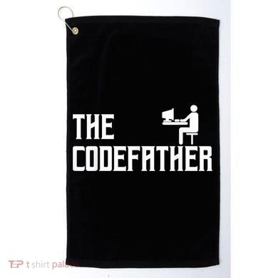 The Codefather Coding Coder Developer Computer Nerd Golf Towel
