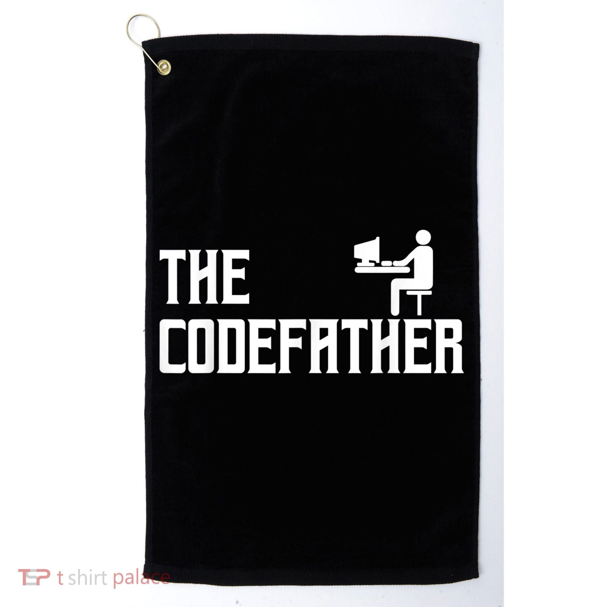 The Codefather Coding Coder Developer Computer Nerd Golf Towel
