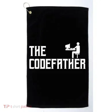 The Codefather Coding Coder Developer Computer Nerd Golf Towel