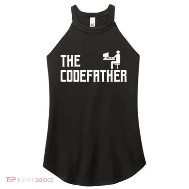 The Codefather Coding Coder Developer Computer Nerd Women's Perfect Tri Rocker Tank