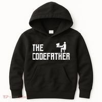 The Codefather Coding Coder Developer Computer Nerd Kids Hoodie thumb 0