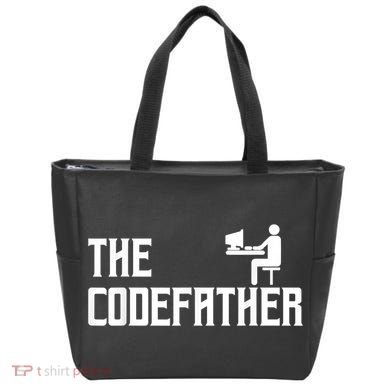 The Codefather Coding Coder Developer Computer Nerd Tote Bag