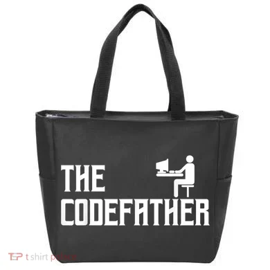 The Codefather Coding Coder Developer Computer Nerd Tote Bag