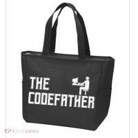 The Codefather Coding Coder Developer Computer Nerd Tote Bag thumb 3