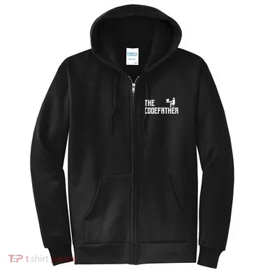 The Codefather Coding Coder Developer Computer Nerd Full Zip Hoodie