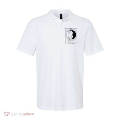 Tarot Card Crescent Moon And Cat Graphic Polo
