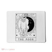 Tarot Card Crescent Moon And Cat Graphic Mousepad thumb 0