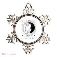 Tarot Card Crescent Moon And Cat Graphic Ornament thumb 0