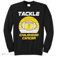 Tackle Childhood Cancer Football Sweatshirt thumb 0