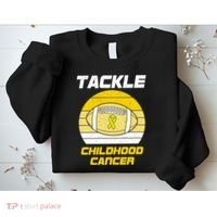 Tackle Childhood Cancer Football Sweatshirt thumb 2