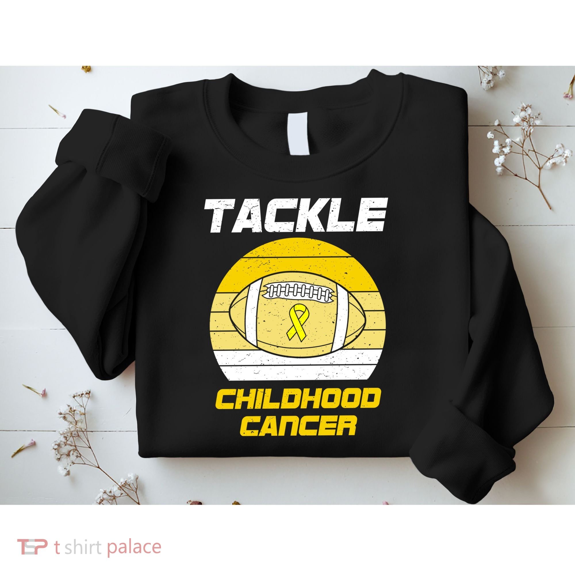 Tackle Childhood Cancer Football Sweatshirt