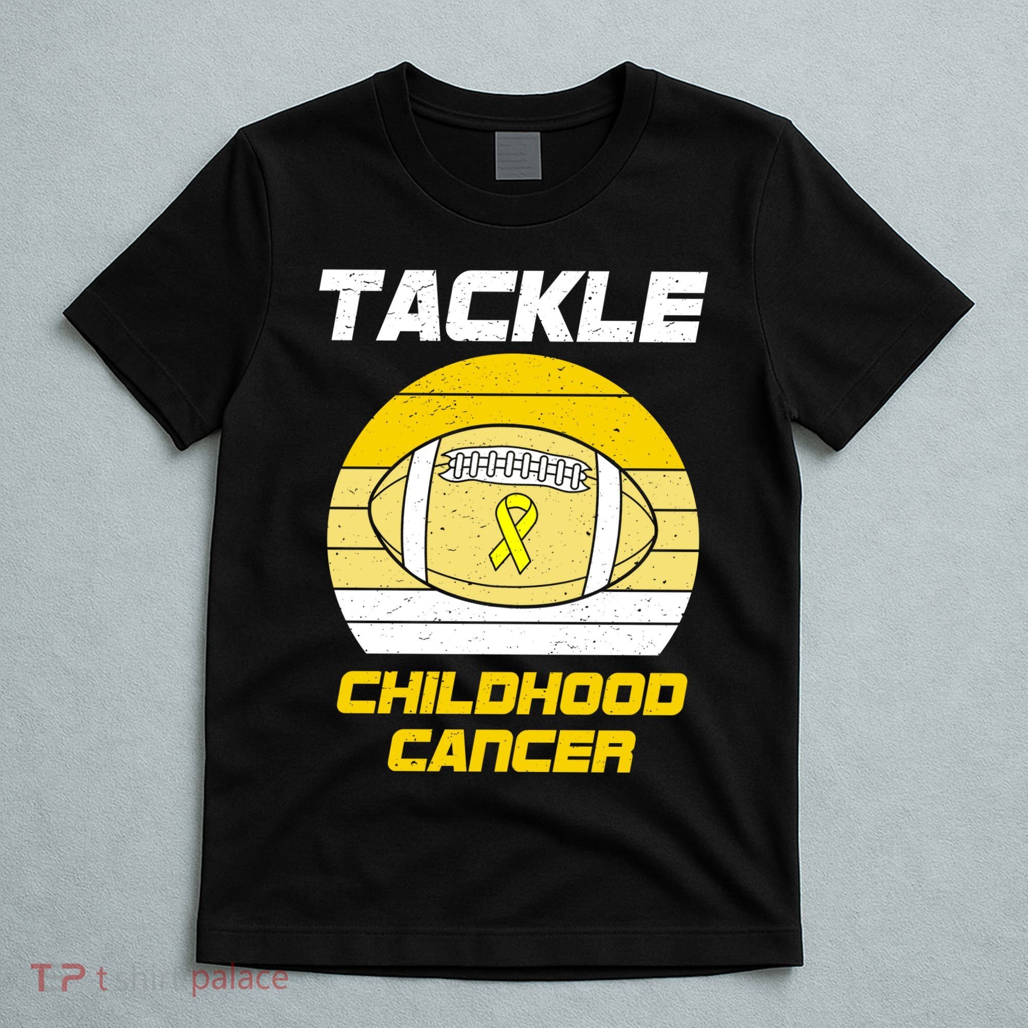 Tackle Childhood Cancer Football T-Shirt