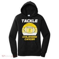 Tackle Childhood Cancer Football Women's Hoodie thumb 0
