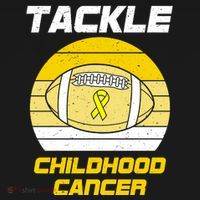 Tackle Childhood Cancer Football Women's Hoodie thumb 2