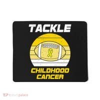 Tackle Childhood Cancer Football Mousepad thumb 0