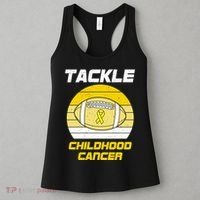 Tackle Childhood Cancer Football Women's Tank Top thumb 3