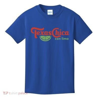 Texas Chica Con Lima Kids T-Shirt