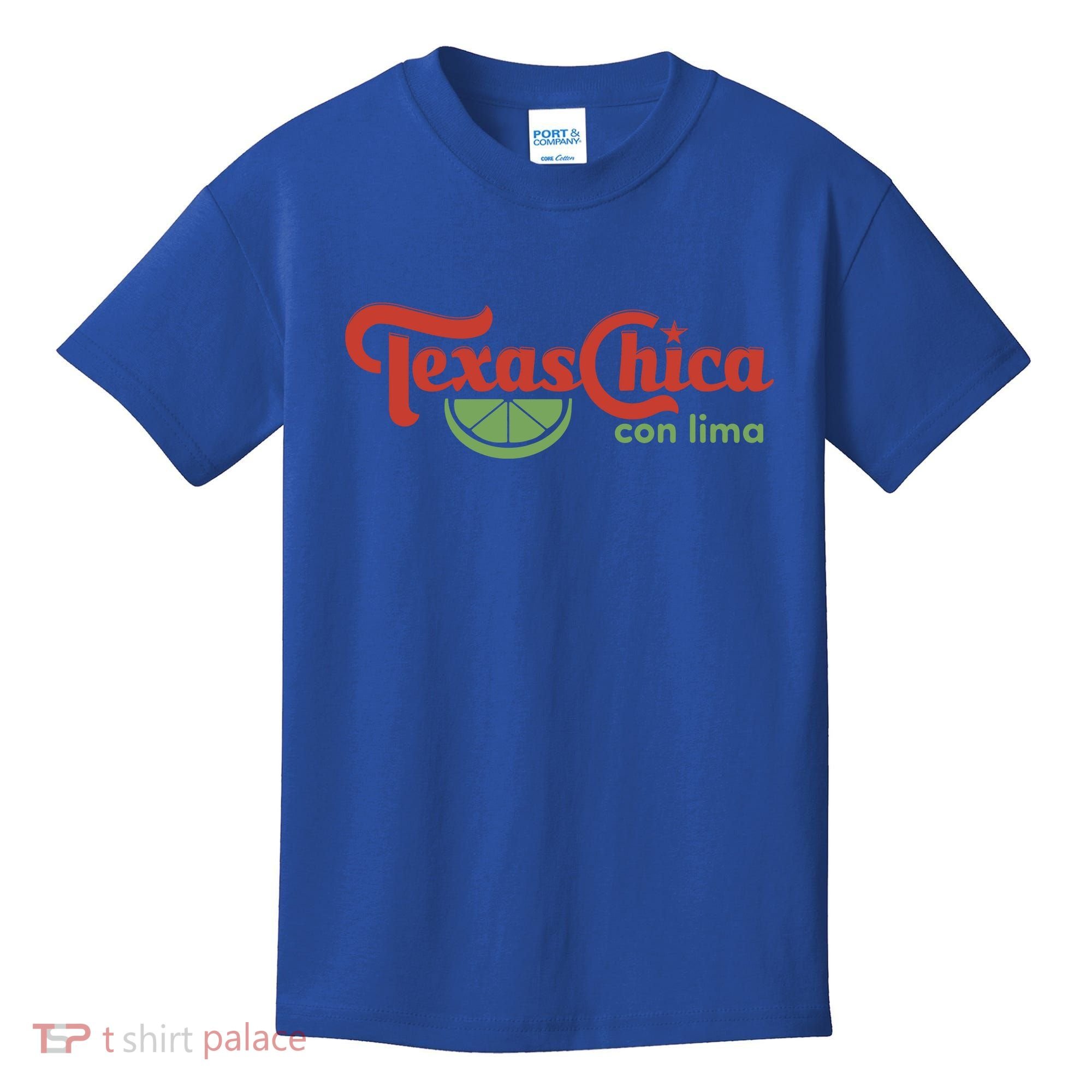 Texas Chica Con Lima Kids T-Shirt
