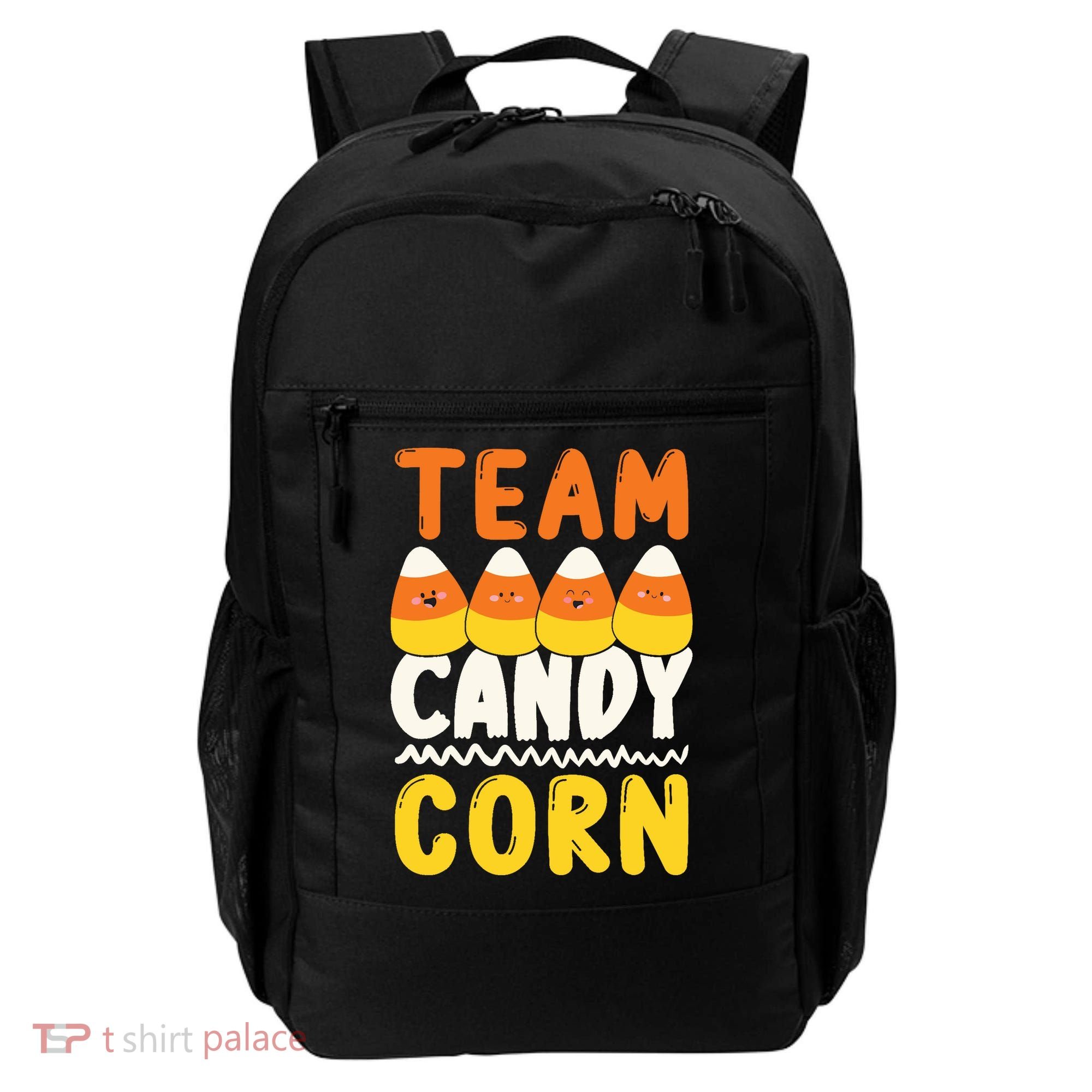 Team Candy Corn Funny Halloween Scary Lazy Costume Backpack
