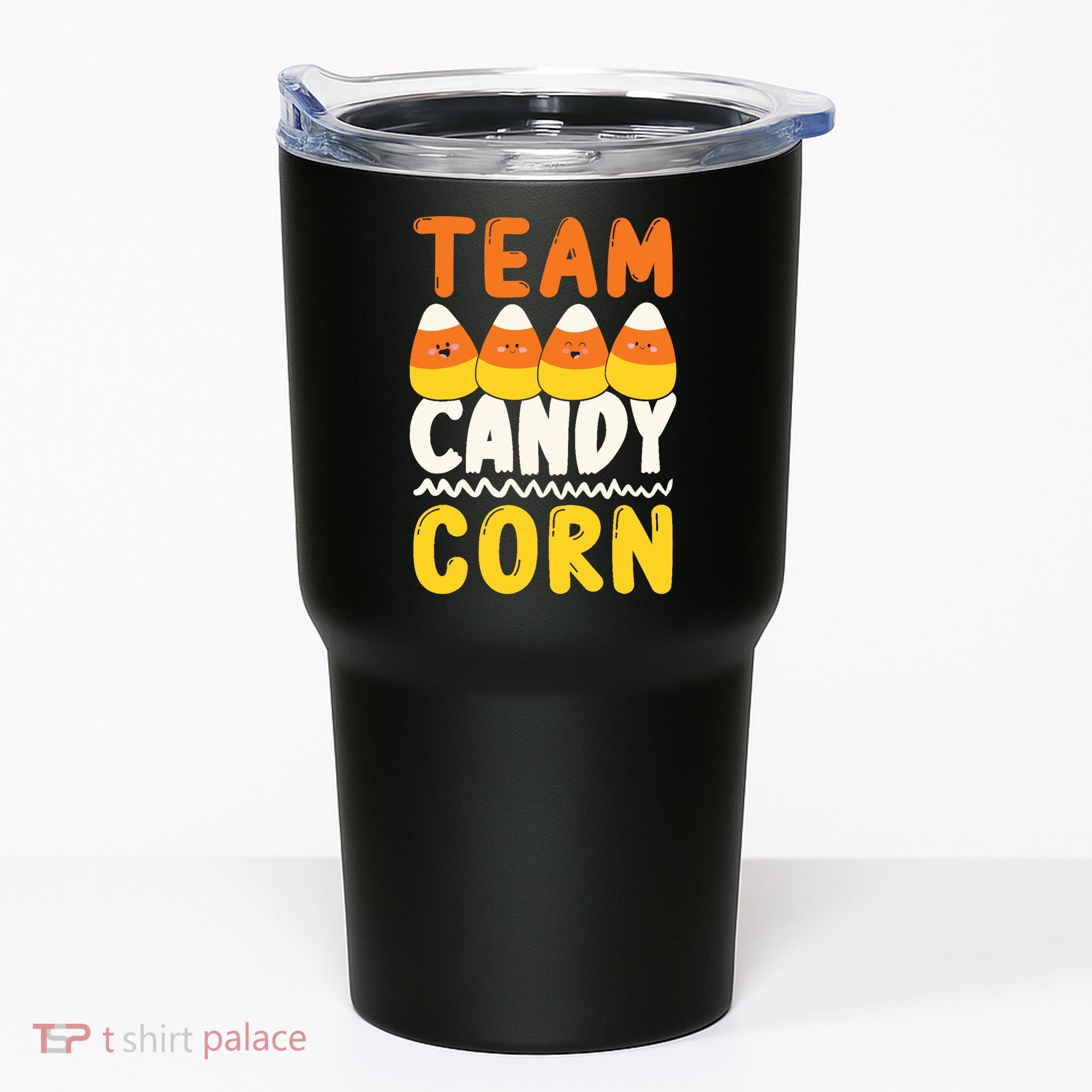 Team Candy Corn Funny Halloween Scary Lazy Costume Tumbler
