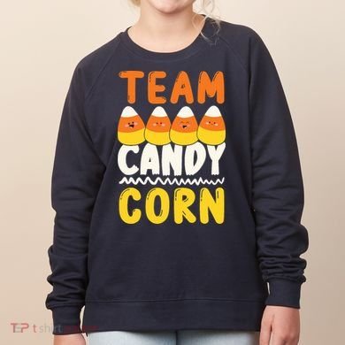 Team Candy Corn Funny Halloween Scary Lazy Costume Women's Sweatshirt