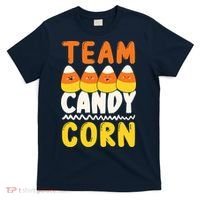Team Candy Corn Funny Halloween Scary Lazy Costume T-Shirt thumb 0