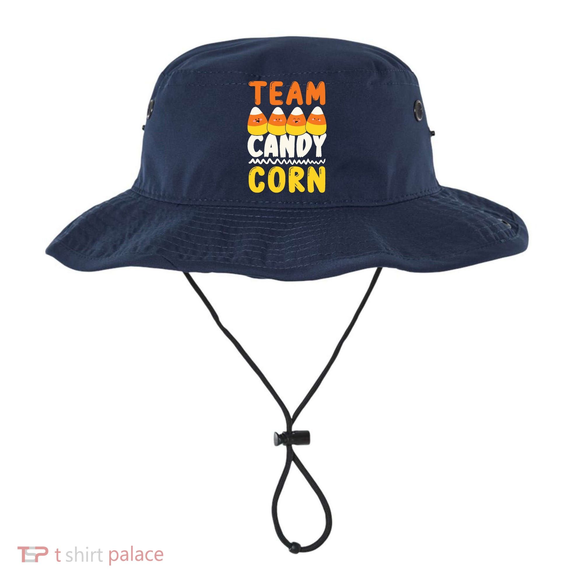 Team Candy Corn Funny Halloween Scary Lazy Costume Bucket Hat