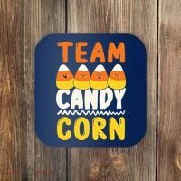 Team Candy Corn Funny Halloween Scary Lazy Costume Coaster thumb 0