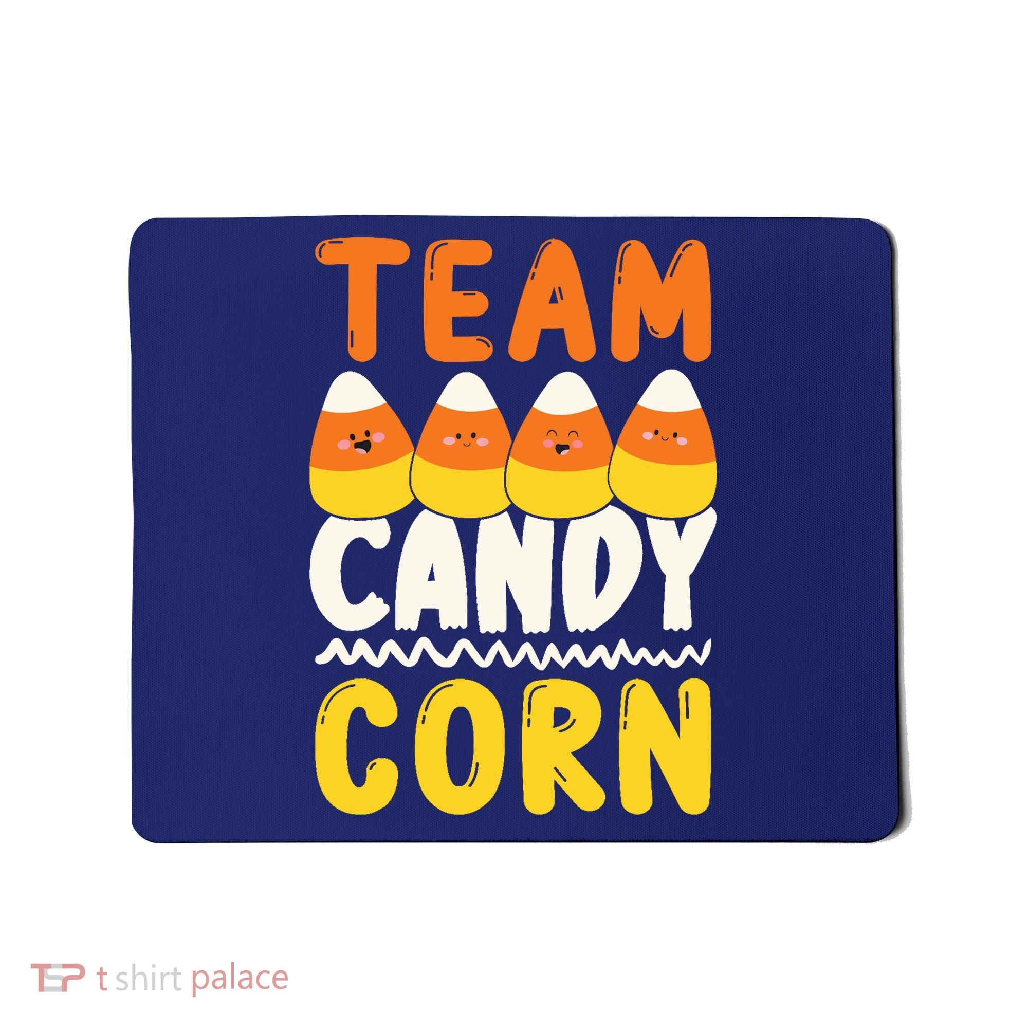 Team Candy Corn Funny Halloween Scary Lazy Costume Mousepad